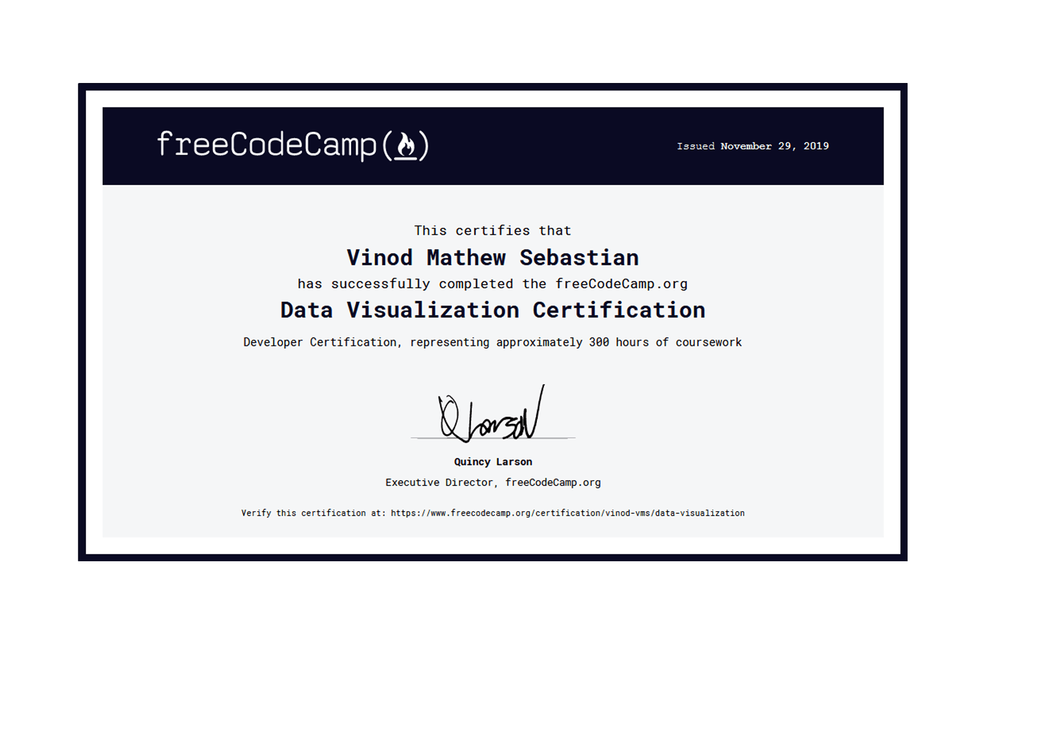 Data Visualization Certification