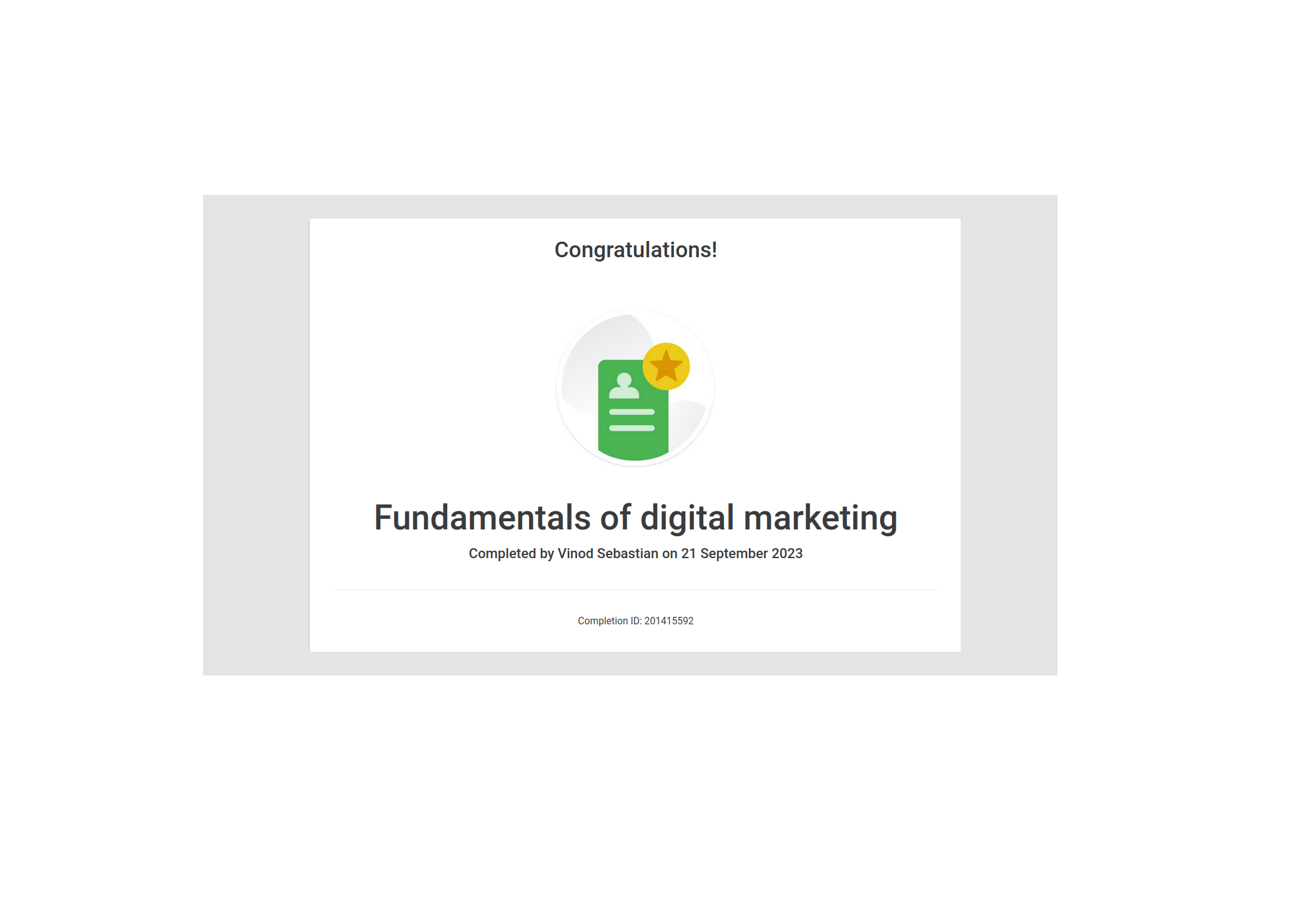 Digital Marketing Certification