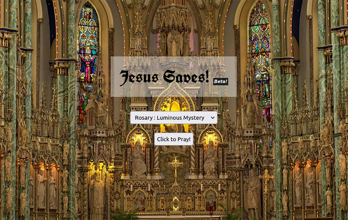 Image of Holy Rosary website