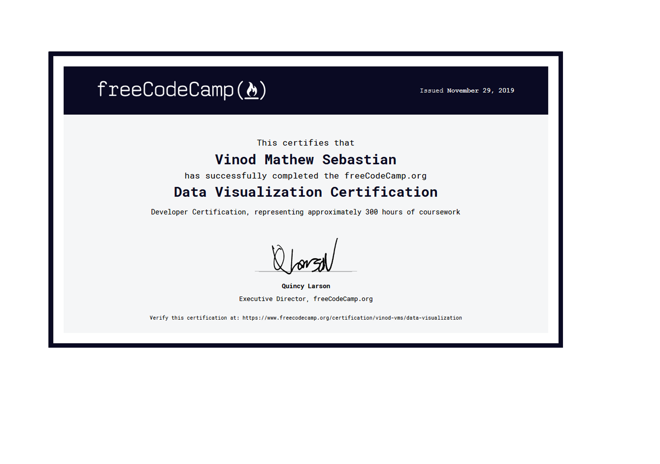 Data Visualization Certification